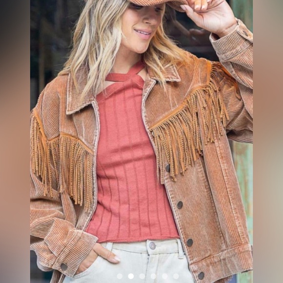 POL Women's Tan Jacket - Picture 2 of 13